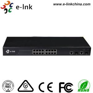 China POE Industrial Gigabit Ethernet Switch , Managed Industrial Ethernet Switch 16FE 10/100M 2SFP 1000M on sale