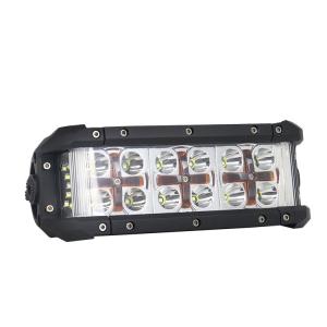 2 Rows 30V 330W Multi Color LED Light Bar Amber Three Side