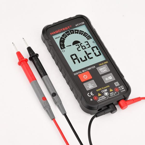 Quality 600V LCD Display Handheld Digital Multimeter , 6000 Counts Small Digital Multimeter for sale