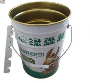 China Open Head 16L Lubricant Oil Metal Bucket And Lid UN Approved on sale