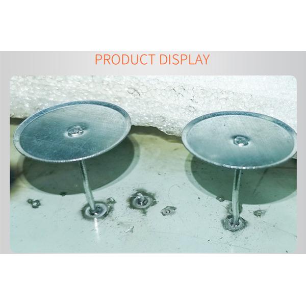 Galvanized Steel Cup Head Welded Pins Designed To Weld Through And Secure Wraps Insulation To HVAC Ducts