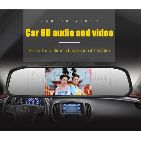 Automatic Rear View Mirror Monitors 4.3 Inch LCD Reversing Aid 2 AV Input