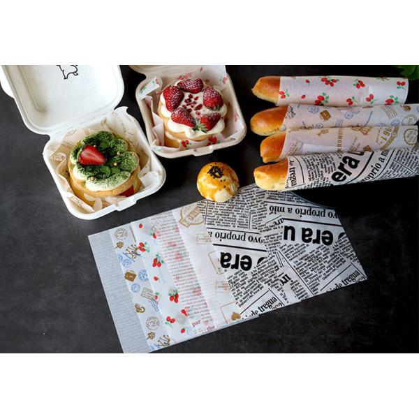 custom CMYK Pantone Fast Food Printed Greaseproof Paper PE coated
