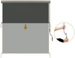 Retractable Vertical Awning ，High Quality Curtain ，Shading Drop Awning，Suitable