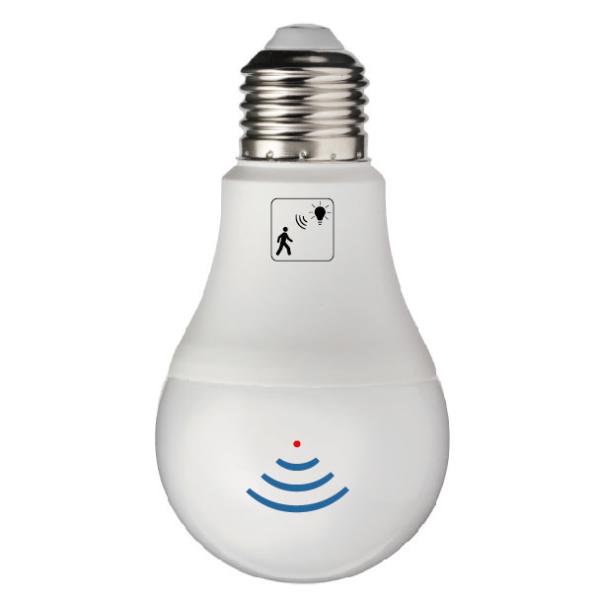 Quality 12W Indoor Motion Sensor Light Bulb E27 Socket Without Physically Turn On for sale