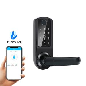 China Easloc Biometric Fingerprint Door Lock 30mm Office Aluminium Alloy on sale