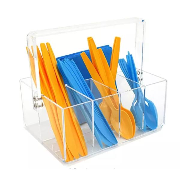 Virgin PMMA Acrylic Storage Box Cosmetic Display Boxes Customized Design