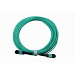 China Multimode OM3 MPO Fiber Trunk Cable 12 Fiber Female Type A  LSZH for sale