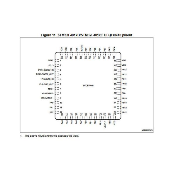 STM32F401CCU6 Integrated Circuit Chip DSP FPU ARM Cortex M4 Microcontrollers