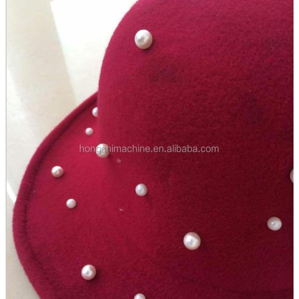 Rivet Nail Pearl Attaching Punching Machine , Automatic Beads Fixing Machine For Clothes