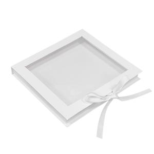 Wholesale Square Cardboard Display Box Recycled Magnetic Closure Gift Box With Clear Window from china suppliers