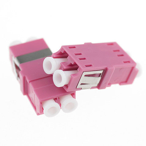 Ethernet Network Fiber Optic Adapter , LC Duplex Adapter Green / Blue Color