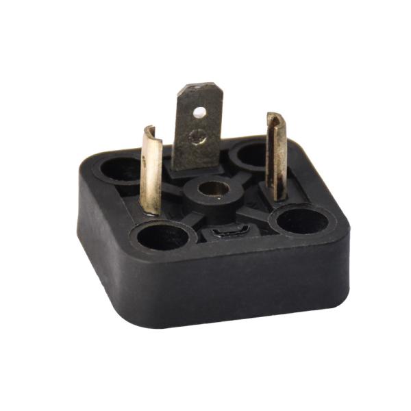 Industrial Solenoid Din Connector IP65 3 Pin MCX Male Connector