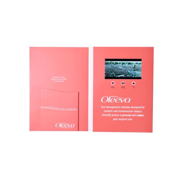 Quality TFT LCD display folder blank video brochure business invitation greeting card for sale