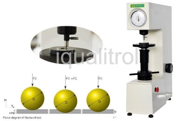 Dial Reading Motorized Loading Superficial Rockwell Hardness Tester Adjustable