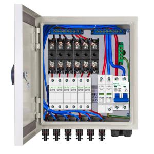 China 12 in 2out 500vac Longmax Power Meter Box Solar Combiner with 10A Rated Current Fuse on sale