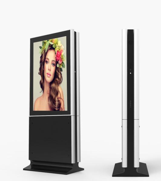 Quality Multi Touch Digital Signage Kiosk IR Remote Control With Dual Side HD Display for sale