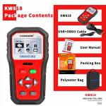 Handheld free upgrade 2.8 inches black and white screen car battery tester KW818