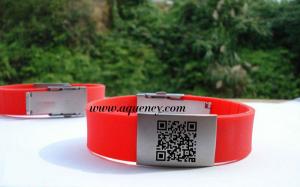 China Wholesale Medical ID Bracelet, Sport ID Bracelets,Cheap color QR Code ID Bracelet on sale