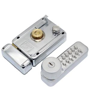 Keyless Mechanical Doorlock Easy To Use Push Button Entrance Lock