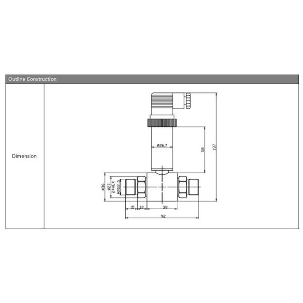 BP93420DII differential pressure transmitter for measurement pipeline pressure