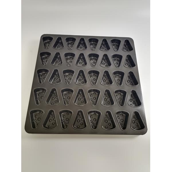 40 Links Non Stick Silicone Triangle Shaped Cake Baking Trays Mold
