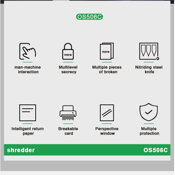 Electricity Powered 5 Sheets Cross Cut Entry Level Shredder for and Durable Shredding