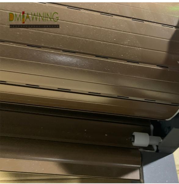 Aluminum Motorized Conservatory Awning Roof Retractable Roller Shutter