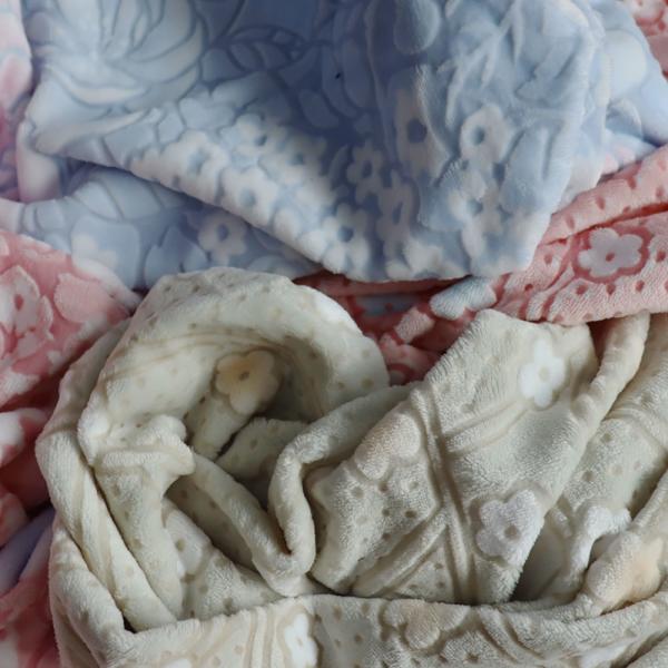 Polyester Coral Fleece Blanket Double Sided Faux Fur Bed Throw Ghost Blanket