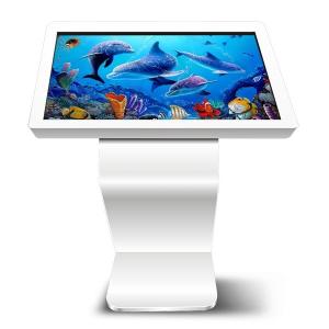 Horizontal Standing Computer Kiosk Stand , USB Interface Commercial Digital Signage Kiosk Display