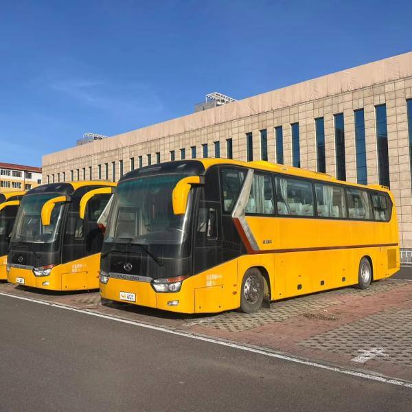 Yuchai 330 Engine Manual Transmission Second-hand Golden Dragon 63-Seat Yellow Buses