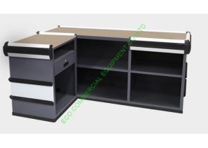 China Retail Shop Cash Counter Table Equipment / Supermarket Money Counter For Billing on sale