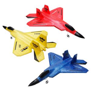 China FX622 RC Plane Remote Control Aircraft F22 Model Toy Small Foam Glider With Lights Fighter for Upgrade 2.4GHz Frequency on sale