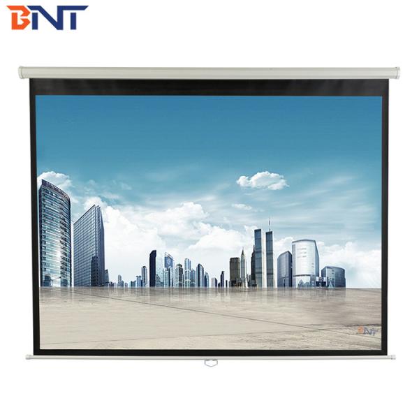 Quality Switch / Remote Control Motorized Projector Screen With Synchronous Tubular Motor for sale