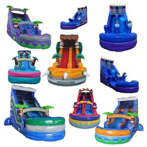 China Inflatable Bouncy Slide Party Waterslide For Sale Luxury Bounce House For Kids on sale
