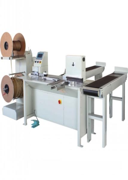 Easy To Adjust Automatic Double Wire Spool Binding Machine , Automatic Spiral