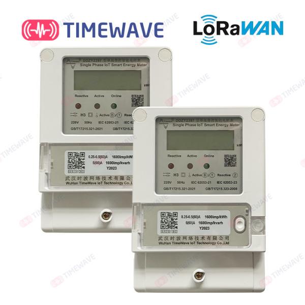 Quality Smart LoRaWAN Energy Meter Wireless Single Phase Power Meter Insulation Resistance for sale