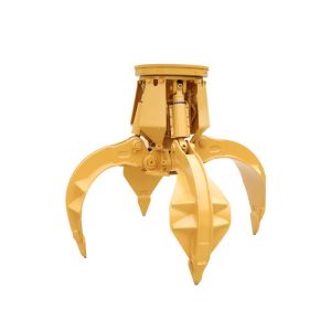 China Four-six  Petal Steel Rock Grabber Attachment Excavator Attachment on sale