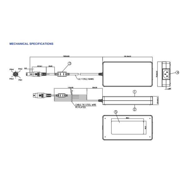 POS System Desktop Power Supply Unit 96W 12V 8A AC/DC Adapter With 3 Years Warranty