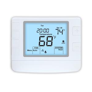 Wholesale Single Stage Programmable 2 Heating And 1 Cooling 24V LCD Display Digital Room Thermostat Air Conditioning System from china suppliers