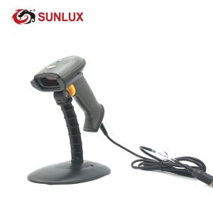 China 175x73x102mm 1D Wired Barcode Scanner With Stand USB Interface Continuous Scan on sale