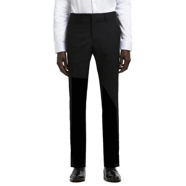 Custom Mens Tuxedo Suit Fashion Slim Fit Black For Special Occasion Formal Wear 2PCS