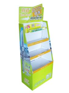 China BWFD2019013  Cardboard  POP Floor Displays CMYK 4C Printing floding corrugated board display on sale