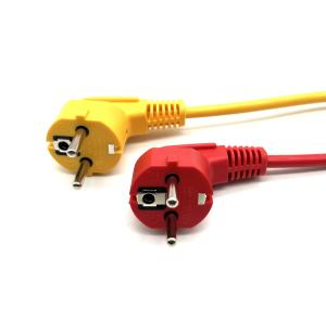 Y Split 16A 250V Current Rating AC Power Extension Cord in Red/Yellow/Customized for Customized Requirements