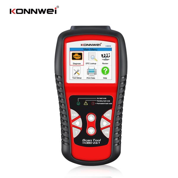 Universal Konnwei OBD2 Scanner 12V Automotive Engine Code Scanners DIY O2 Sensor