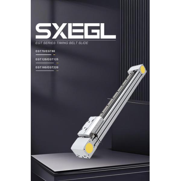 EU Certified Long Stroke Series Synchronous Belt Slide Table 0.08mm Precision