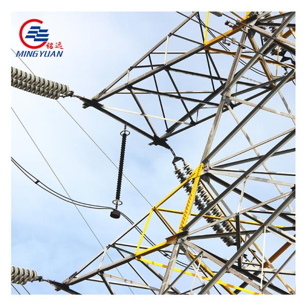 High Voltage Electric Power Transmission Tower Galvanized Q345 ASTM A123