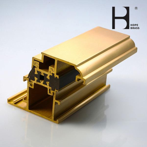 ISO9001 Fadeless Metal Frame Profiles , HPB58-3 Window Frame Trim