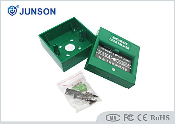 Quality NC COM Emergency Exit Button Green Resettable Break Glass Dull Polish for sale