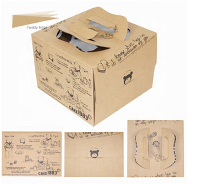 Wholesale Custom Printed Paper Food Container Cake Packaging Box with window from china suppliers